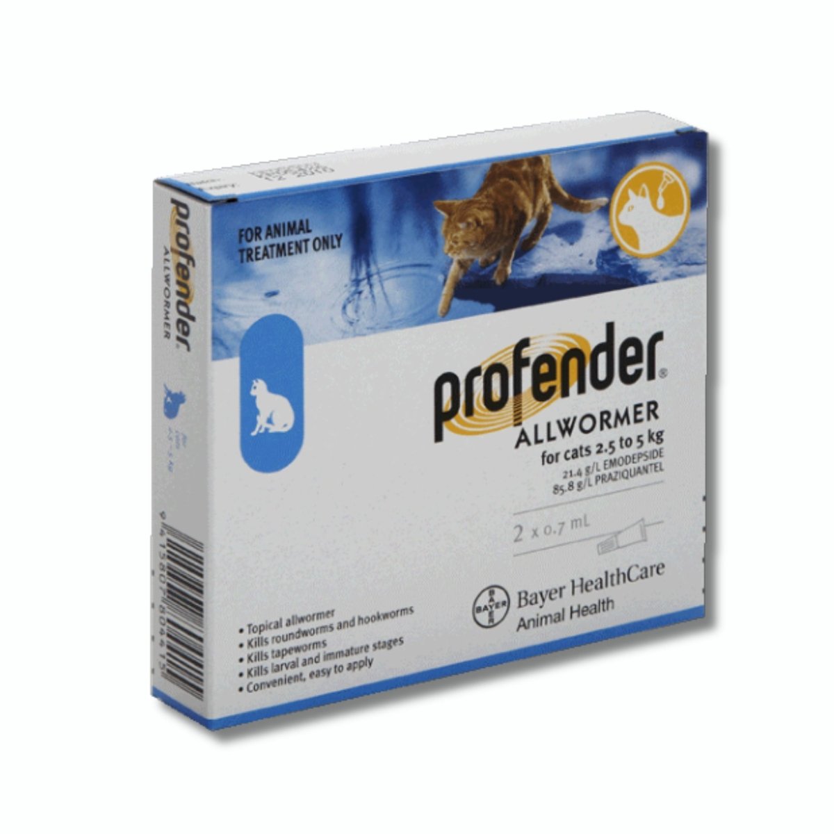 Profender Flea Treatment for Large and Small Cats - Pet Supply